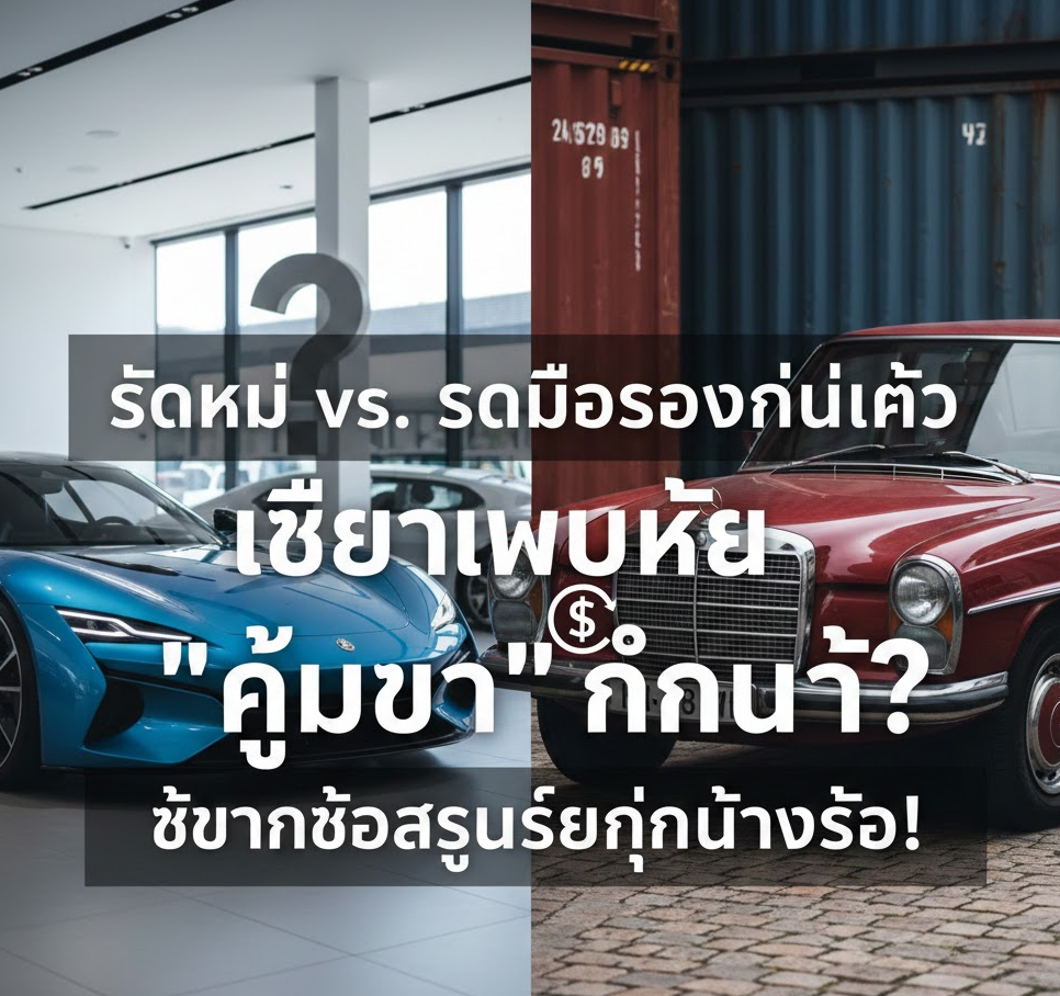 🚗 รถใหม่ vs. รถมือสองนำเข้า: เลือกแบบไหน "คุ้มกว่า" กันแน่? ไขทุกข้อสงสัยที่คุณต้องรู้!